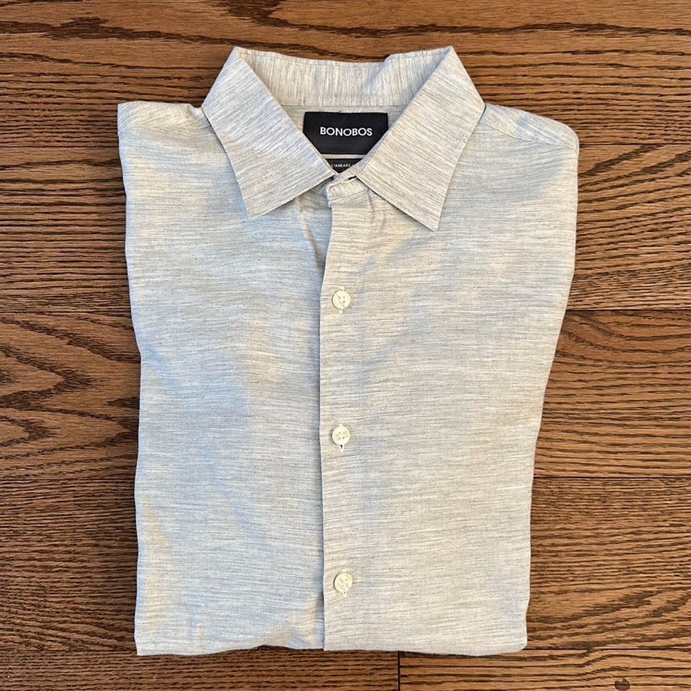 Bonobos “Unbutton Down Shirt” in Heather Gray